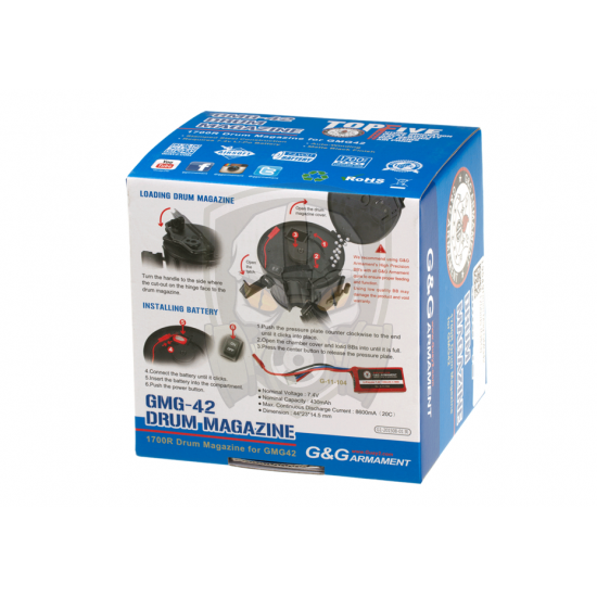 Box Mag GMG42 1700rds - Black -