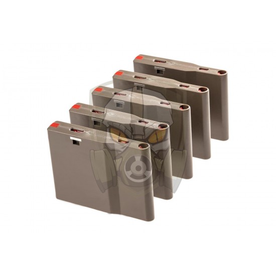 SRS Light Magazine 25rds 5-pack - Dark Earth -