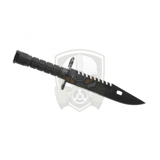 8 Inch Special Ops M-9 Fixed Blade - Black - 8 Inch Special Ops M-9 Fixed Blade - Black -