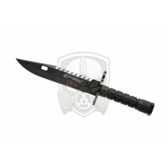 8 Inch Special Ops M-9 Fixed Blade - Black - 8 Inch Special Ops M-9 Fixed Blade - Black -